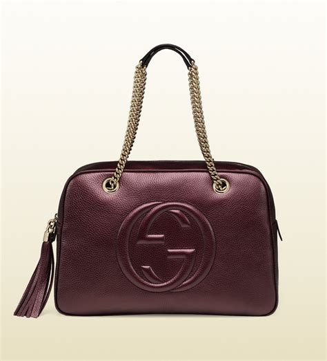 gucci purple soho bag|gucci soho bag sale.